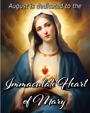 August dedicated to the Immaculate Heart of Mary 2025