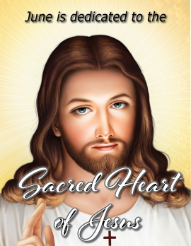 June dedicated to the Sacred Heart of Jesus
